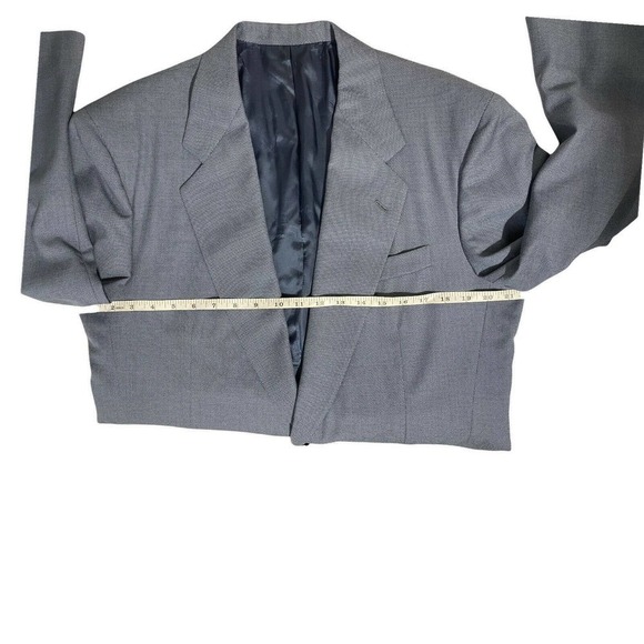 Neiman Marcus Size 40R Men's Gray Nailhead Two Button Sport Coat Surgeon Cuffs - Picture 8 of 12